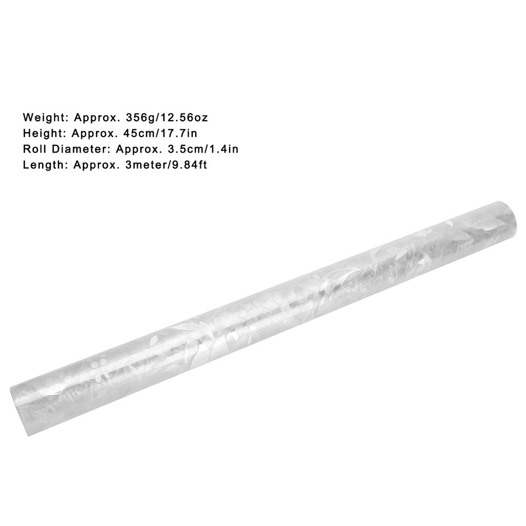 3D Window Film Covering Electrostatic Adsorption Glass Door Decals for Bathroom Kitchen