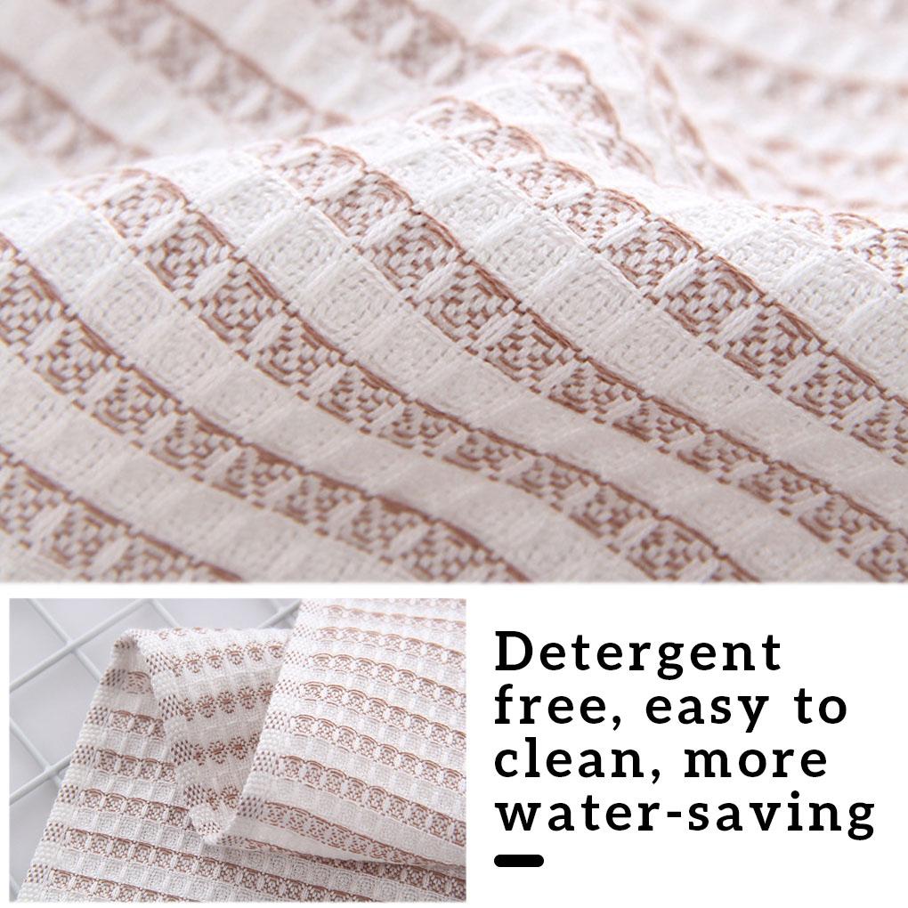 8pcs Dish Towel Absorbent Drying Tea Cloth Home Cleaning Fabric Cloth Kitchen Supplies
