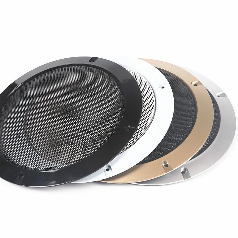 Car Subwoofer Decorative Speaker Grill Ring - Black, White, Gold, Silver