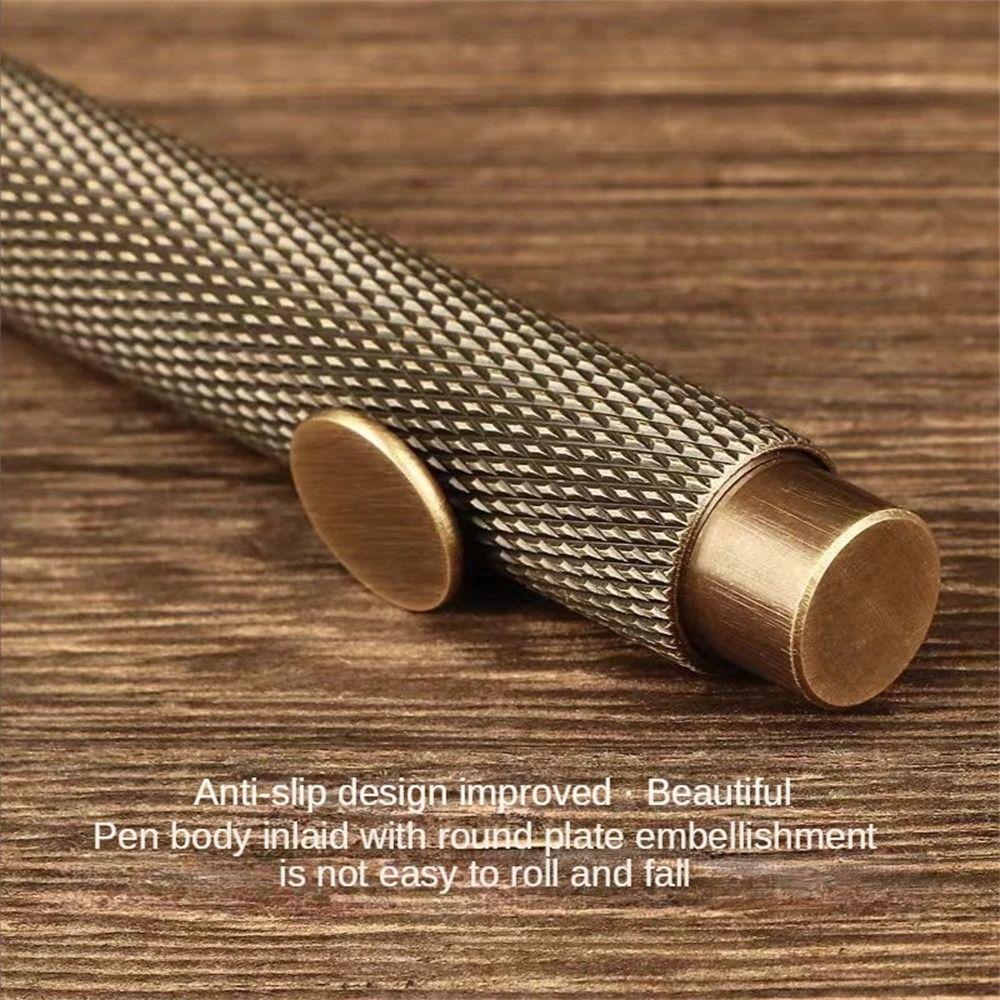 Supplies Retro Luxury EF/F/Bent Stationery Brass Fountain Pen Ink Pen Fountain Pen Writing Pen
