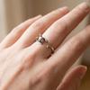 Zinc Zinc Alloy Adjustable Ring Silver Animal Ring Fashion Retro Mouse Ring  Gift