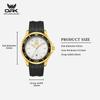 OPK Brand New Trendy Sport Daily Calendar Men's Watch with Night Light and Waterproof Quartz 6109
