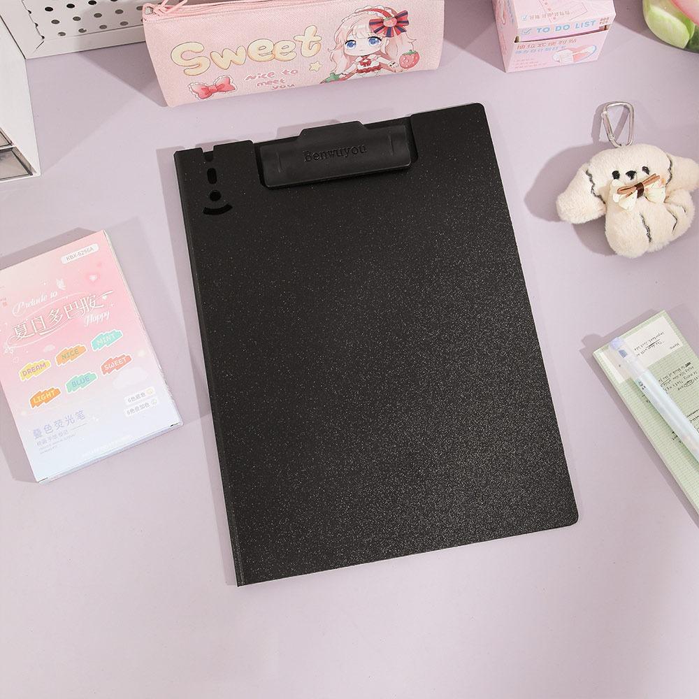 

2-in-1 File Folder Foldable File Organizer New Clipboard School Office чёрный