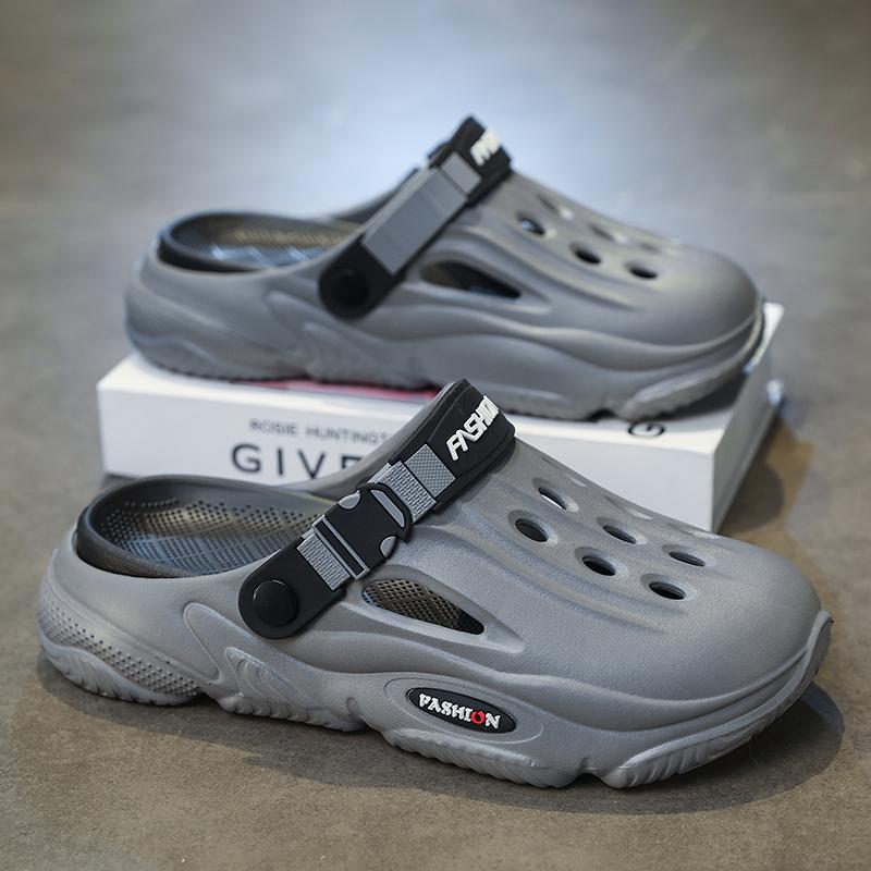 Fashion New Men Slippers Summer Slides Dual-purpose Sandals EVA Soft-sole Upsteam Shoes Unisex Indoor Outdoor Walking Beach Shoes