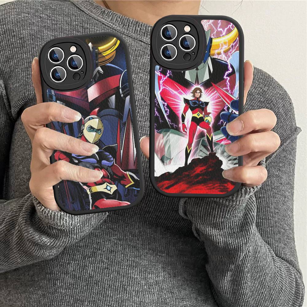 UFO R-Robot G-Goldorak Phone Cover For IPhone 11 12 13 14 15 16 Pro Max Mini Plus Soft Leather Case