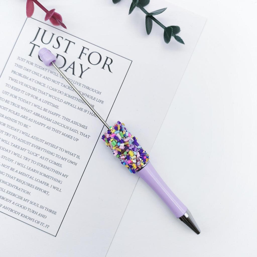 Cute Rotating Bead Pen - Colorful Candy Needle DIY Party Pen
