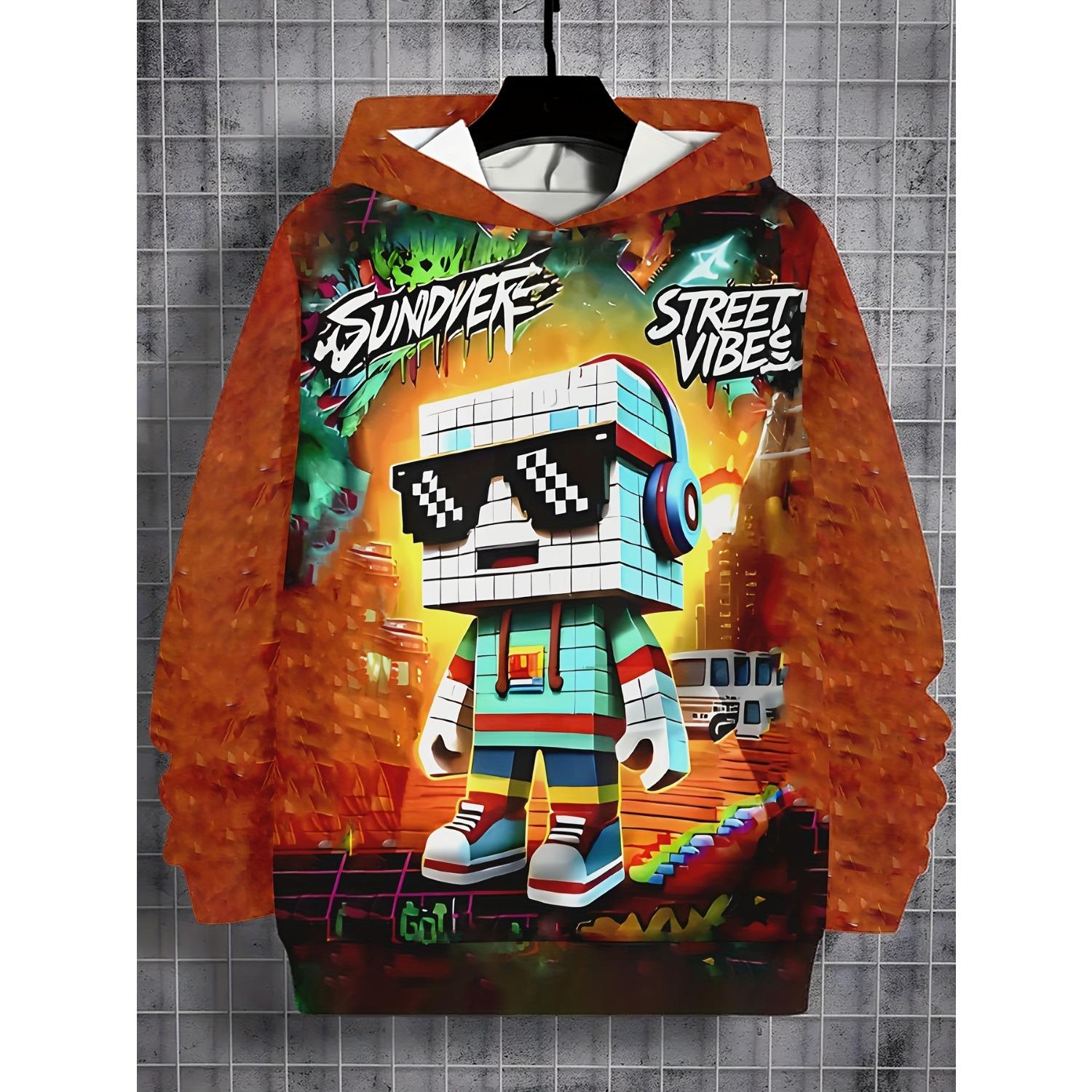 

Новые детские толстовки с капюшоном с 3D-принтом для мальчиков и девочек - повседневные модные пуловеры на осень/зиму 13-14Y