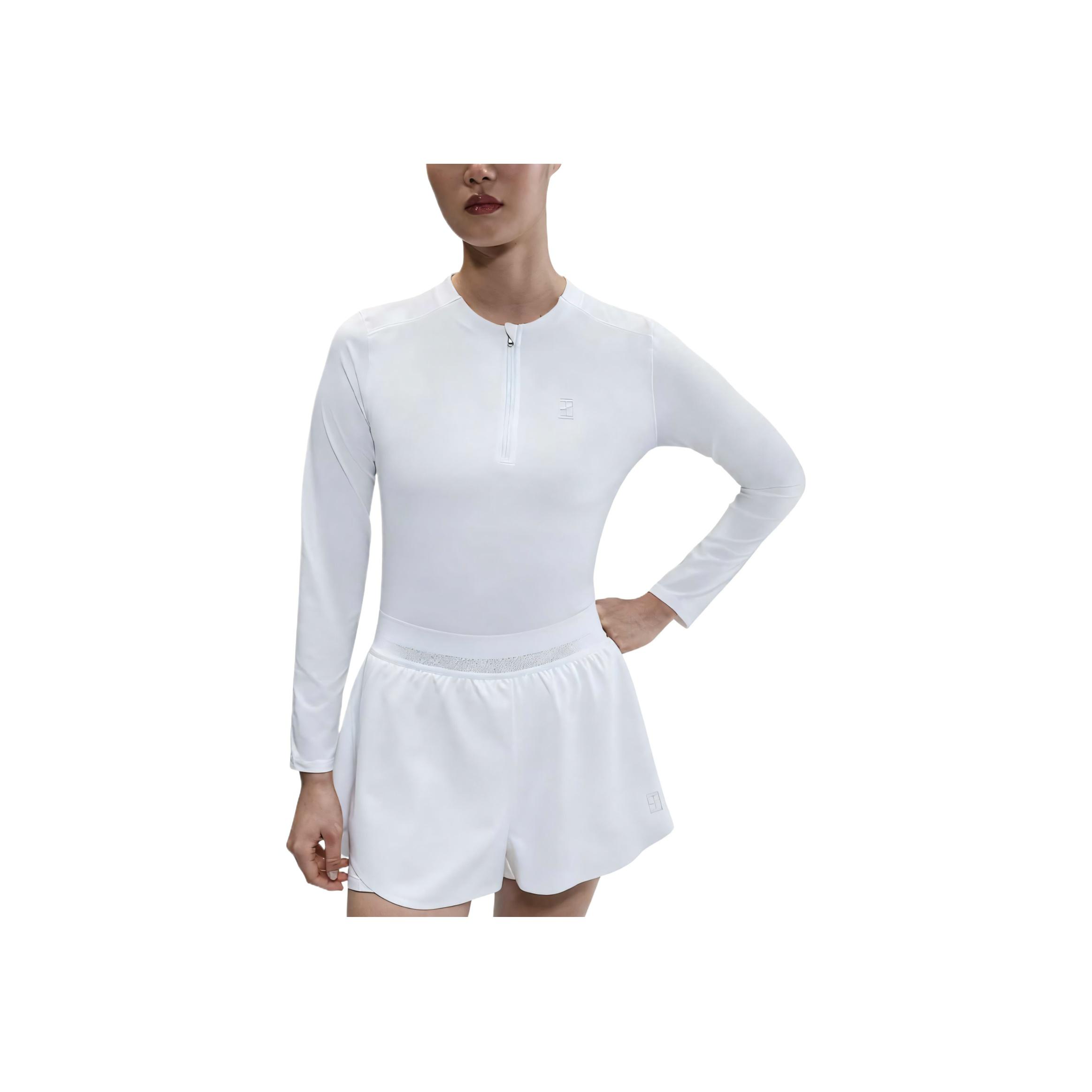 Nike Court Advantage Women Dri-FIT Quarter-Zip Tennis Midlayer Top White FZ6738-100 S