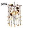 Indoor Outdoor Decorative Chimes Handmade Acrylic Wind for Christmas Window Decoration, Festive Hanging Wall Fireplace Accents Ornaments Outdoor,