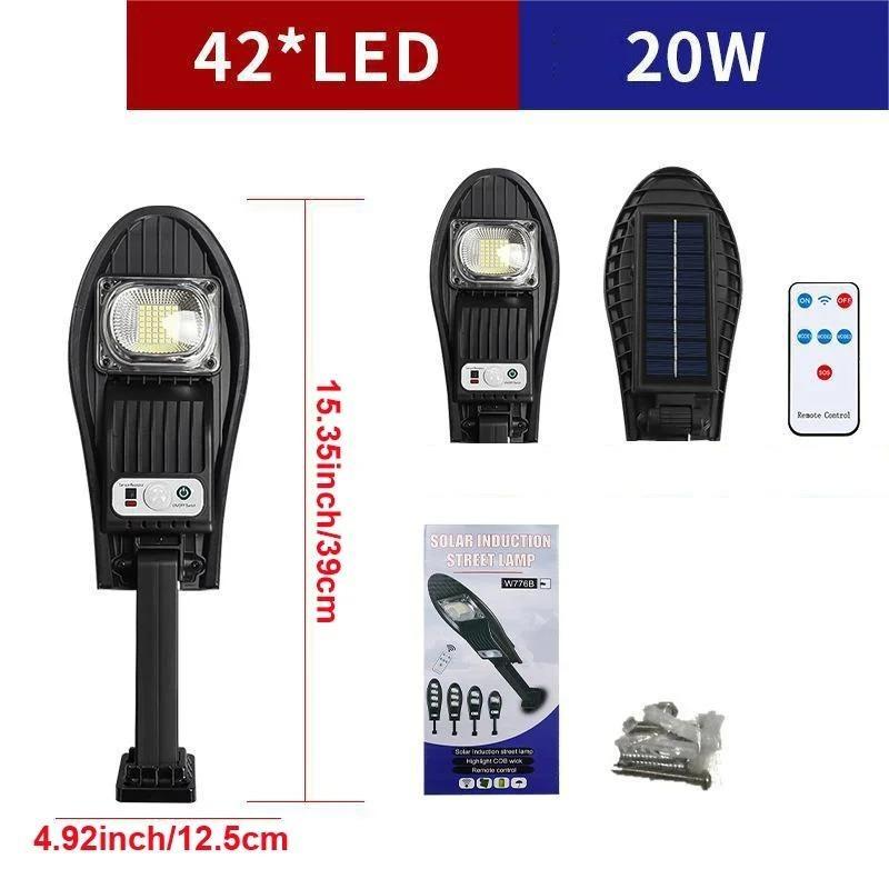 

10000LM светодиодные солнечные фонари уличный садовый уличный светильник с датчиком движения и пультом дистанционного управления водонепроницаемый настенный светильник для сада 42LED-3000LM