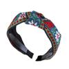 New Fashion Headband For Women Bohemia Flower Hairband Girls Embroidery Vintage Ethnic Style With Teeth Non-slip Turban