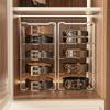 Plastic Belt Organizer Large Capacity Divided Storage Shelf for Wardrobe Makeup Bathroom Transparent Dustproof Multiuse Hanging