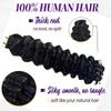 Extensii de Păr Deep Wave cu Benzi Adezive Păr Uman Brazilian 100% Adezive Extensii cu Benzi Adezive Ondulate Păr Uman Negru Natural Pentru Femei