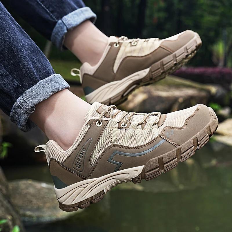 Brand Men Hiking Shoes Outdoor Sneakers Women Travel Shoes Non-slip Breathable Sports Shoes Work Casual Shoes Male Trekking