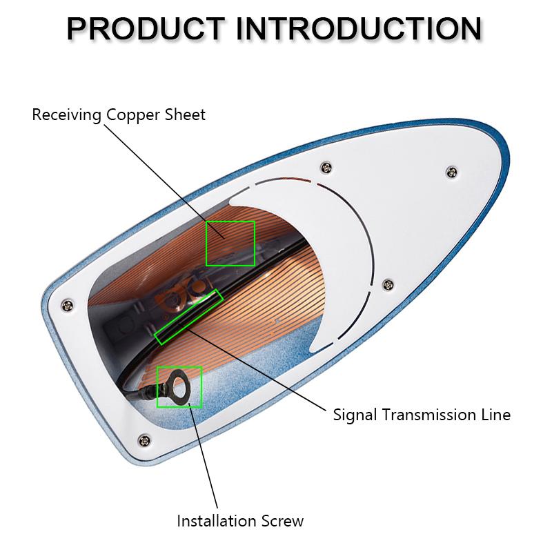 Universal Car Roof Shark Fin Antenna Styling Fit For BMW/VW/Kia/Nissan/Opel/Toyota Auto FM Radio Signal Enhance Aerials Parts