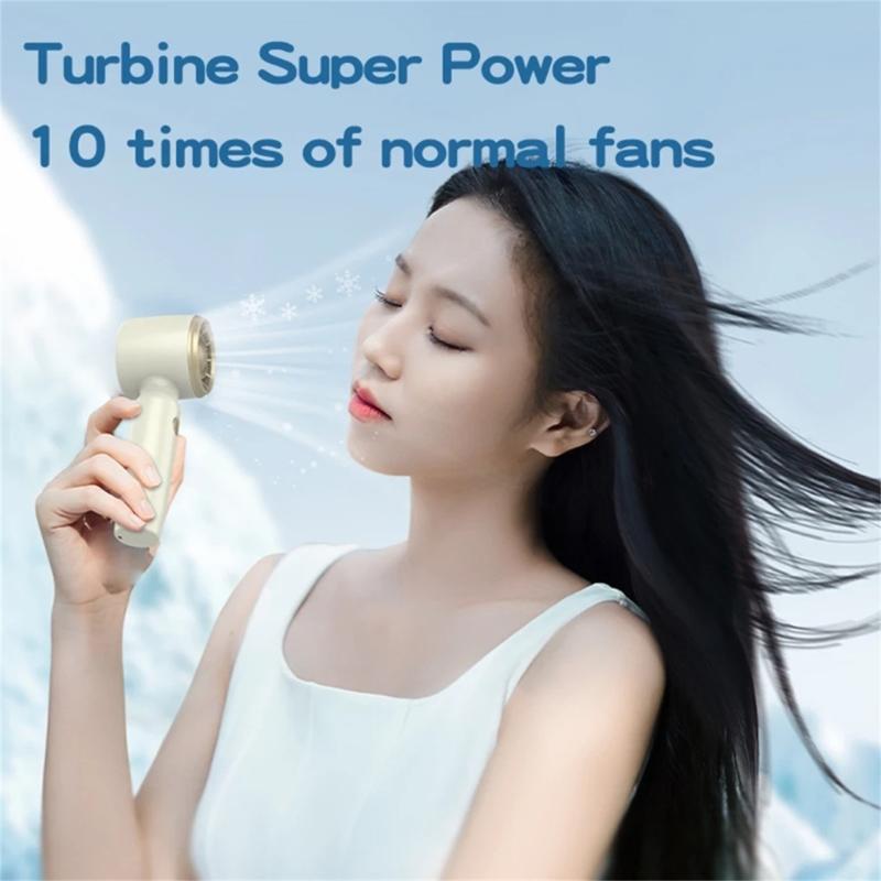 Portable Fan Powerful Handheld Fan 3 Speed Small Desk Fan Lightweight Rechargeable Fan for Travel Indoor Outdoor
