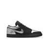 Jordan Air Jordan 1 Abrasion Resistant Low Top Vintage Basketball Shoes Unisex Black Silver 553558-093(Team577-S-BOX)