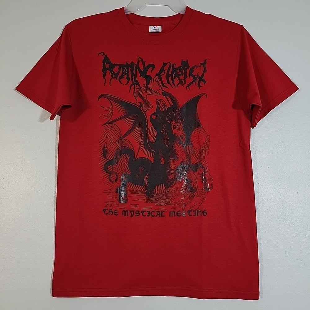 

ROTTING CHRIST The Mystical Meeting S SMALL T-Shirt RED Band Logo Unisex T-Shirt XXXXL