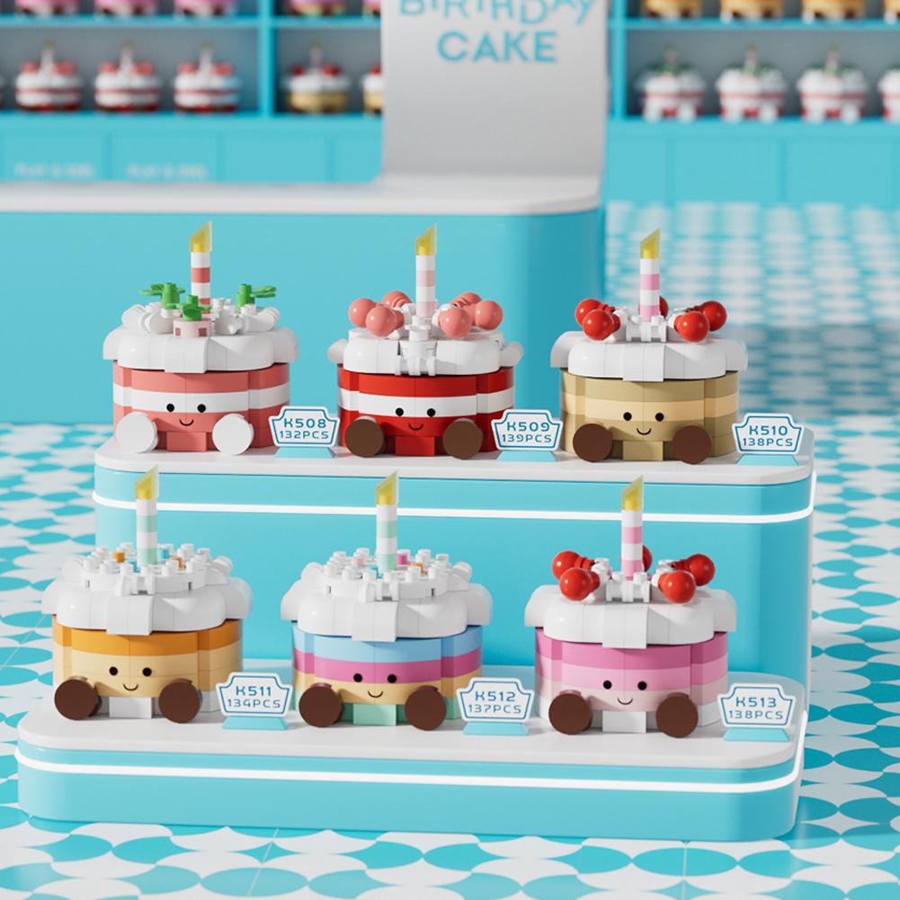 Kuchen Dekoration Ziegel Baukasten Mikro Bausteine Kinderspielzeug Erwachsenen Baustein Mini Spielzeug für Mädchen Geburtstagsgeschenk