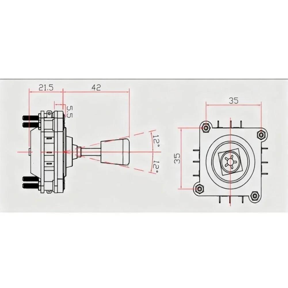 250VAC/5A Switch Type Joystick For CV4-YX-F4R2G Automatic Reset,swings The Arm-Rocker Switches Electric Switch Accessories