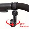 1pcs 360° Rotating Multipurpose Stroller Hooks Durable Cart & Bike Hanger, Organizer Accessory for Parents, Travel Hook