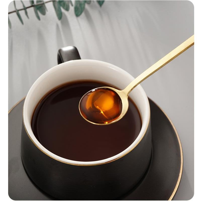Food Grade Stainless Steel Spoons Honey Dessert Gift Mixing Spoon for Picnic Drinkware Tableware Kitchen Accessories