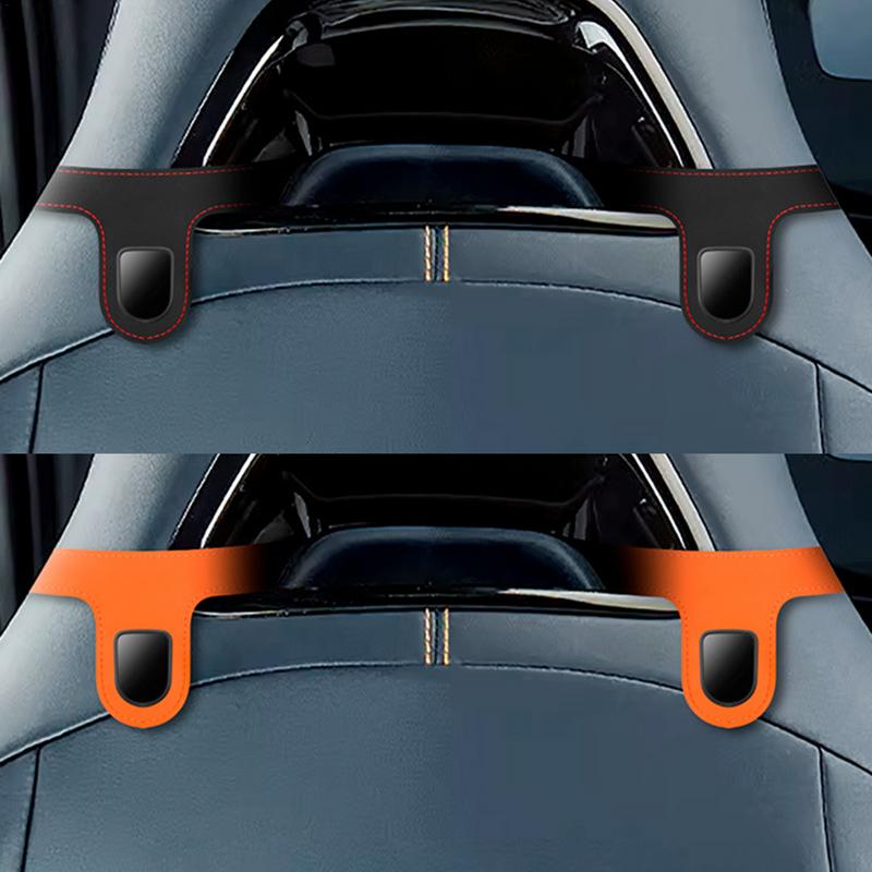 

Car Seat Hanger Storage Back Seat Headrest Microfiber Leather Hangers Backseat Hanger Interior Accessories Stylish Car Seat чёрный
