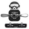Panda Pilot - Car Rotating Propeller Cute | Cartoon Car Clip,