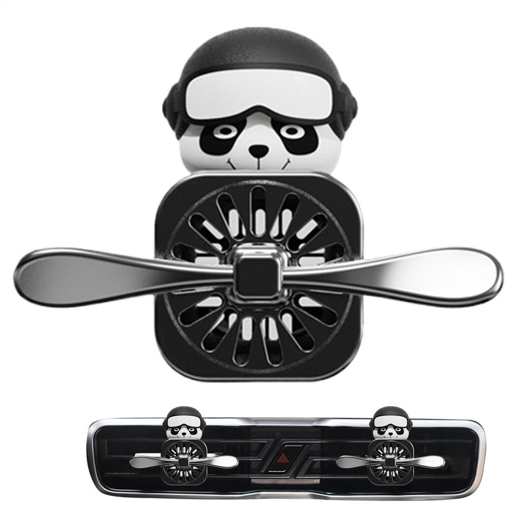 Panda Pilot - Car Rotating Propeller Cute | Cartoon Car Clip,