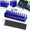 Pliers Organizer Rack with Nonslip Rubber Base 10 Slots Plier Rack Space Saving Plier Cutters Screwdriver, Wrench Tool Organizer