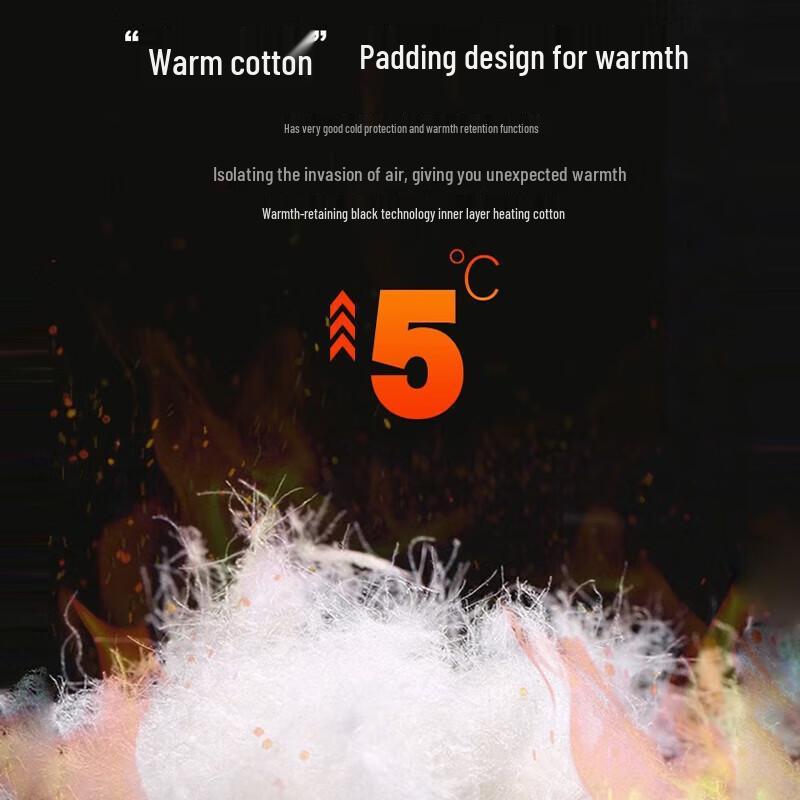 Huili Men's Loose Fit Hooded Puffer Jacket