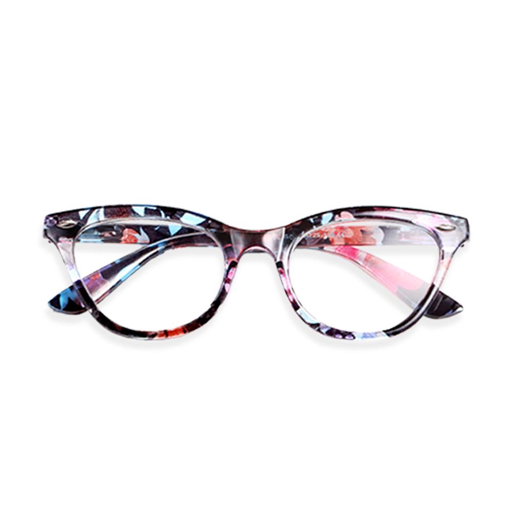 5PCS Women Flowers Elegant Comfortable Reading Eyeglasses Fashion Anti-Blue Light Reading Glasses Urltra-Light Eye Protection