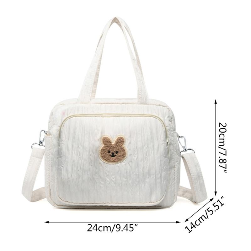 Diaper Bag Handbag Fashionable Mother and Baby Nappy Pouch One Shoulder Crossbody Bag for Bottle, Diaper Storage