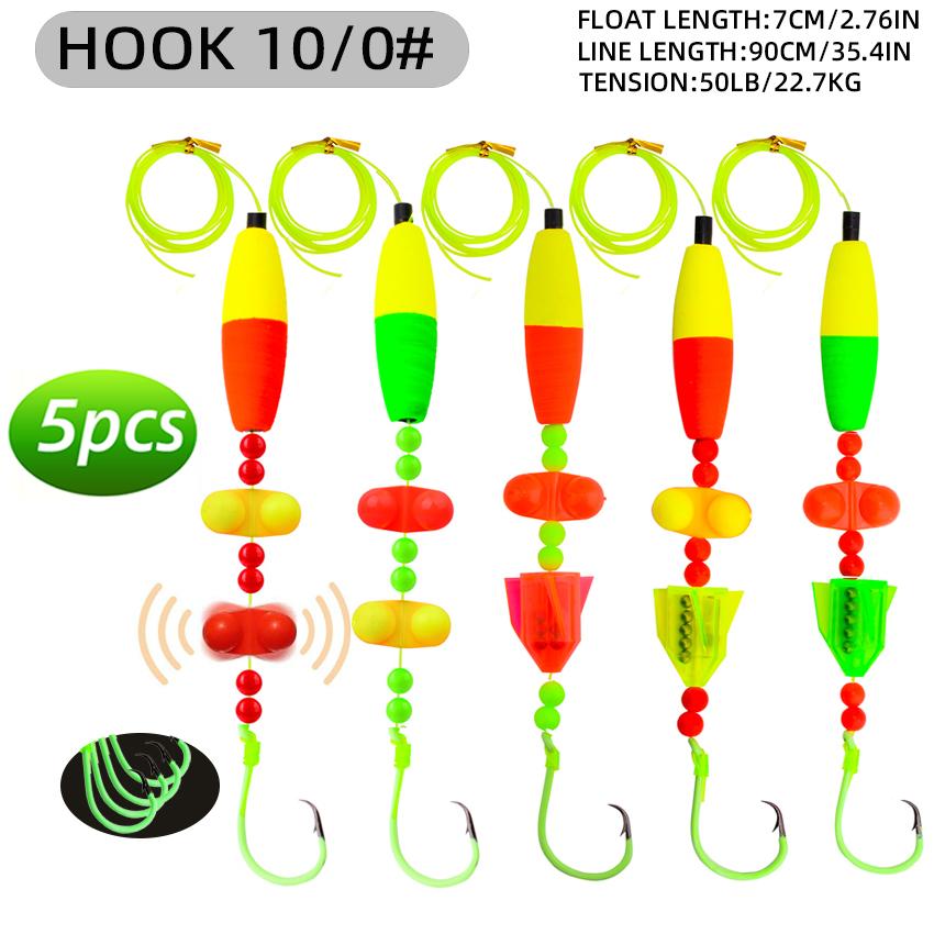 

5 шт. Круглые крючки Оснастки для сома Универсальные поплавочные оснастки для сома с погремушкой, Медные оснастки для ловли сома