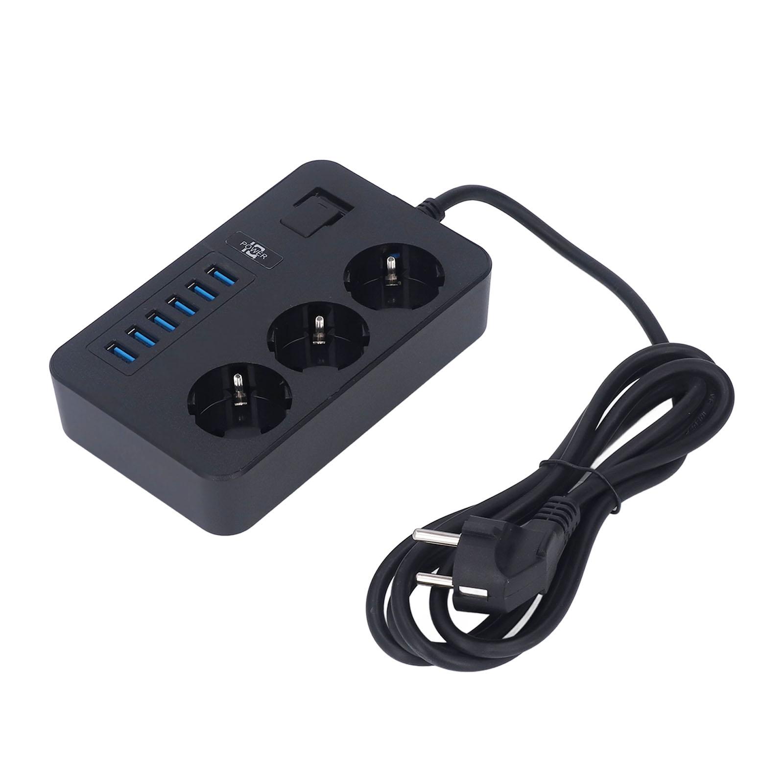 

Multifunctional USB Power Strip Flame Retardant Smart Outlet Strip for Home Garage