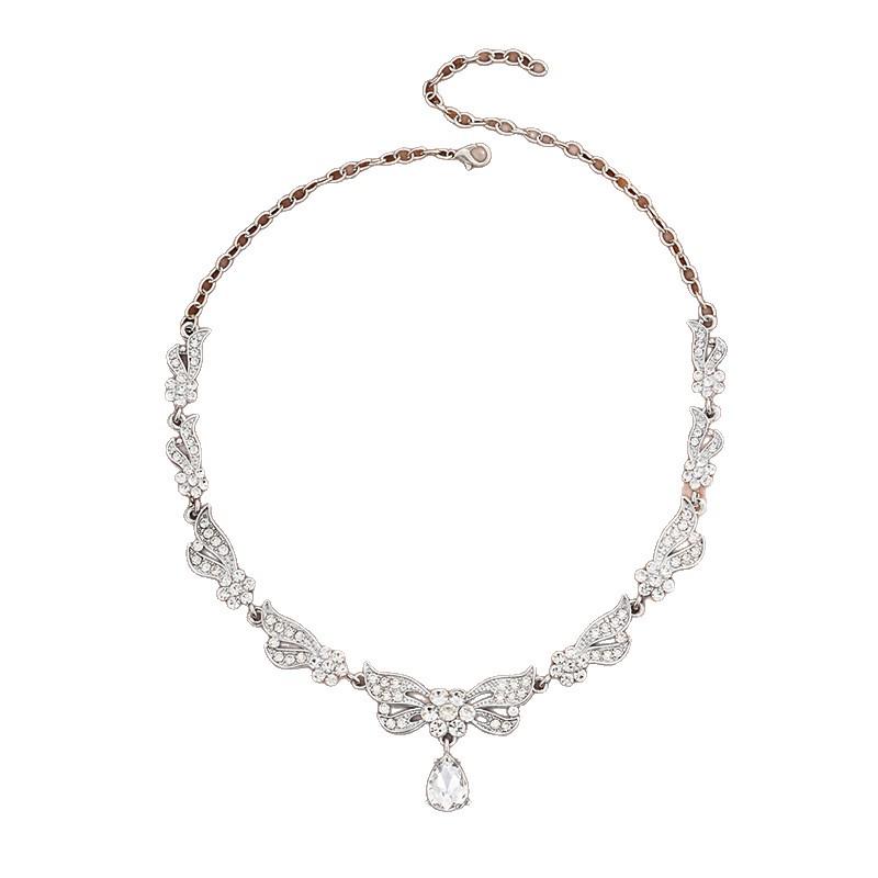 Bridal Fashion Necklace & Earrings Set - Wedding Jewelry Accessories
