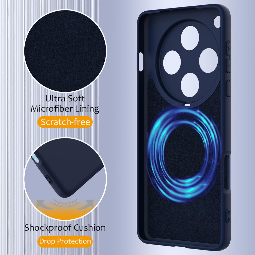 For Oppo Find X8 Pro 5G Magnetic Case Anti-Drop Liquid Silicone Phone Cover