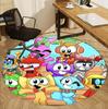 Sprunki Game Pattern Round Rug, Indoor/Outdoor Mat, for Picnic, Gameroom, Bedroom, Office, Living Room, Home Decor Carpet, Birthday Gift