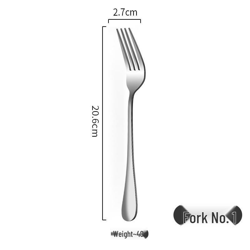 1010 Stainless Steel Cutlery Set: Steak Knife, Fork, Spoon, Mixing Spoon, Dessert/Coffee Spoon, Fruit Fork