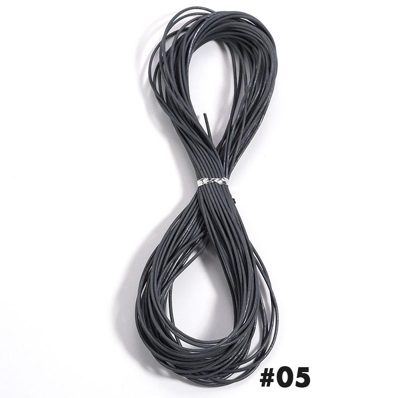 10 Yard Genuine Leather Cord Dia 1.5mm Colored Round Leather Rope For DIY Handmade Leather Craft Materials Jewelry Accessories