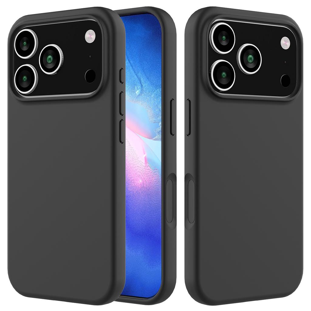 For iPhone 17 Pro Case Drop Proof Liquid Silicone Soft Lining Back Phone Cover