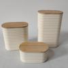Wooden Lid Food Storage Jar - Sealed Kitchen Organizer Container With Lid For Efficient Pantry Storage And Organization