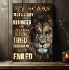 Retro Lion of Judah Canvas Poster - Motivational Wall Art for Home & Office