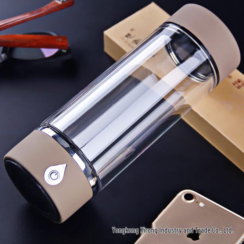 Double-Layer Magnetic Tea Infuser Glass Bottle