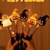 Light-Up Halloween Pumpkin Lantern Stick - Child's Gift & Dress-Up Prop