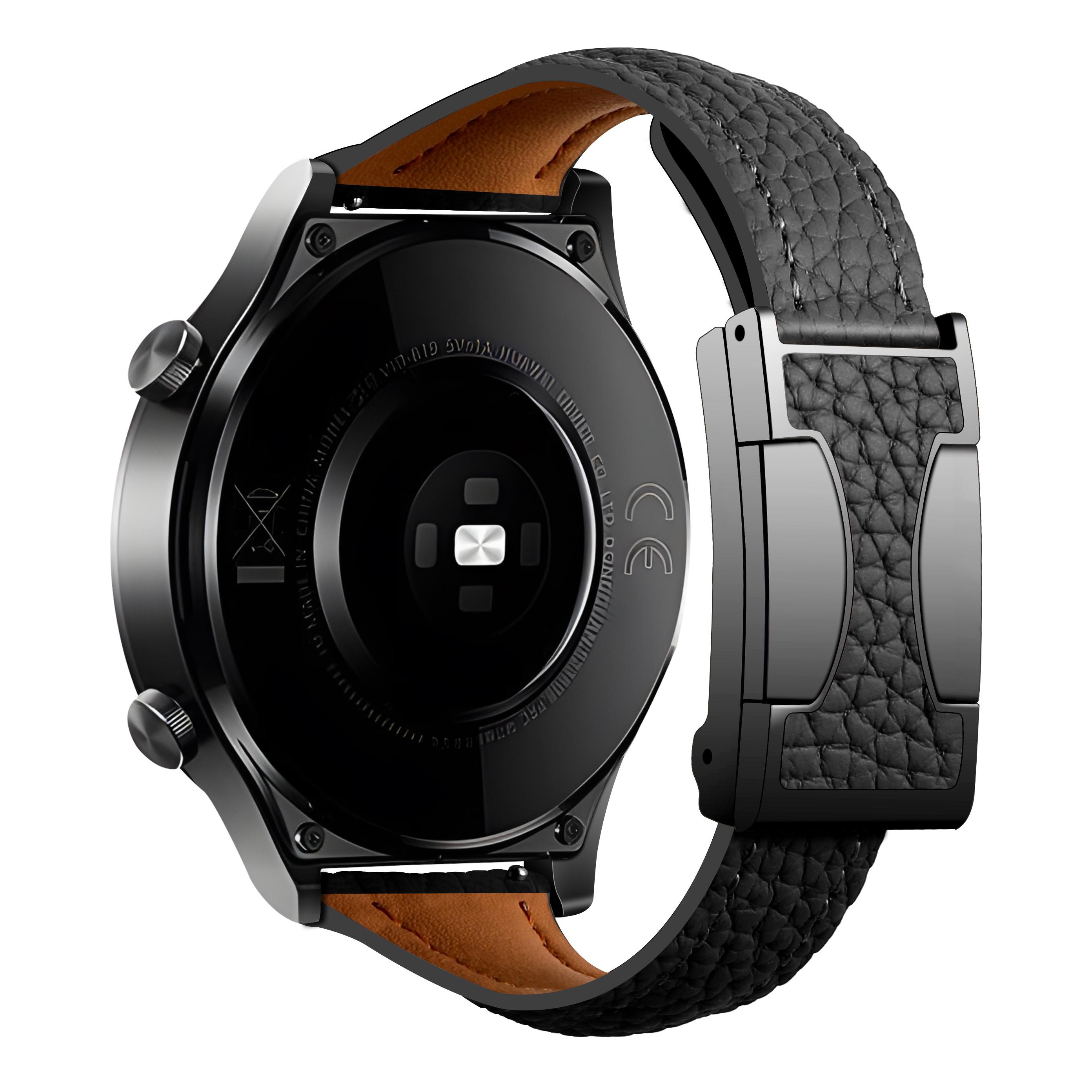 

22mm 20mm Leather Women Band For Huawei Watch GT4 GT5 46mm 4 Pro Metal Strap for Samsung Galaxy 7 6 5 4 40mm 44mm FE Bracelet for galaxy 7 6 5 4