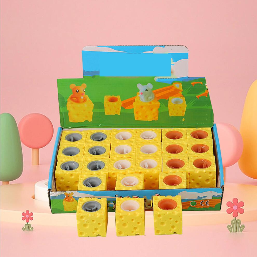 Portable Cheese Mouse Squeeze Toy for Stress Relief and Relaxation