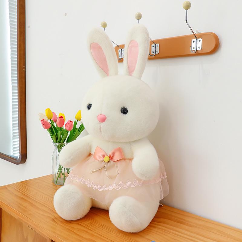 Pink Skirt Bunny Plush Doll – Children s Sleeping Pillow & Toy Gift 30 cm with ears