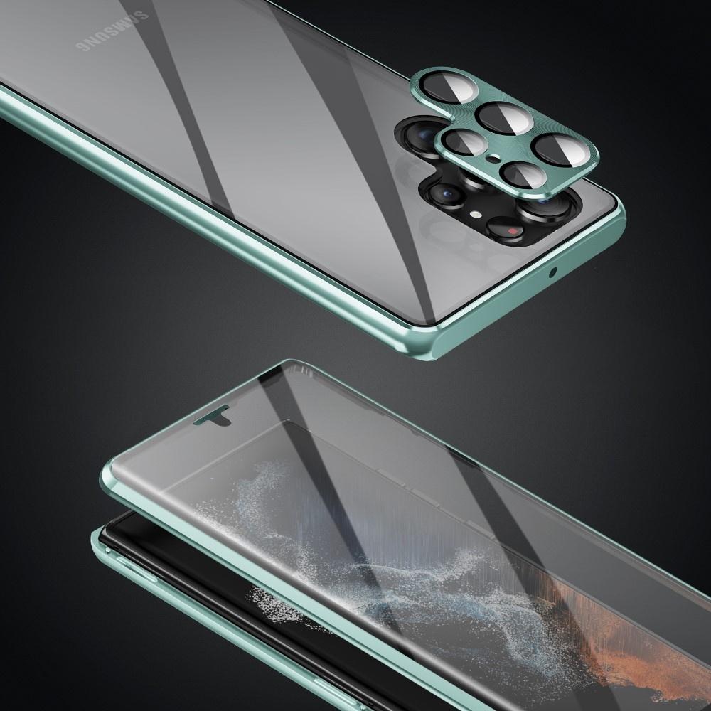 Samsung Galaxy S23 Ultra Case, Magnetic Dual Glass, Green