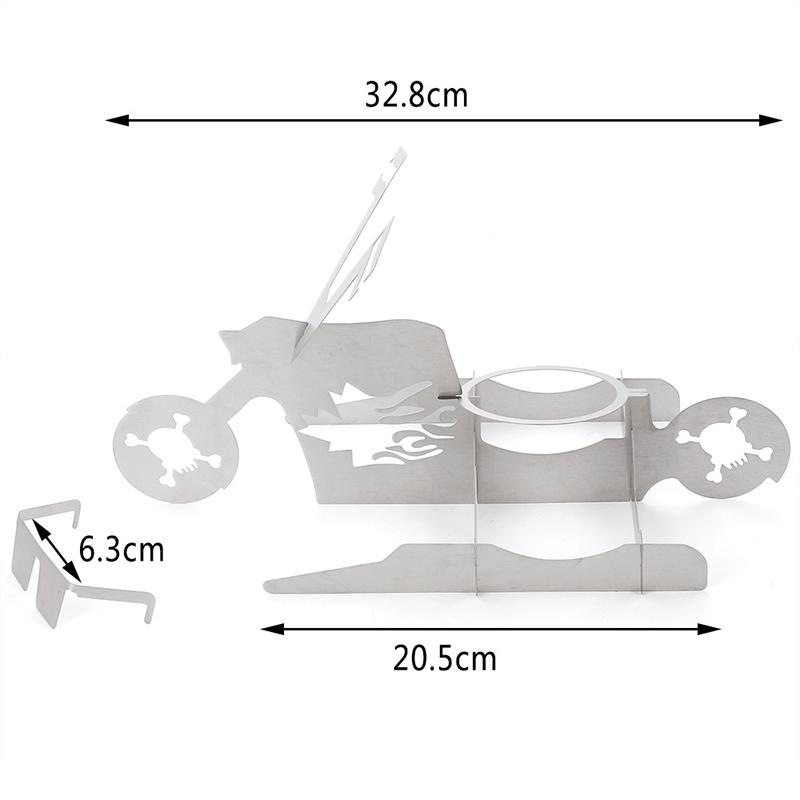 Funny Motorcycle Model Barbecue Chicken Stand Portable Home Oven BBQ Grill Rack Beer Can Chicken Roast Holder Kitchen Tools